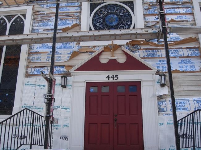 Methodist Church putting on a new face image. Click for full size.