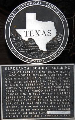 Esperanza School Building Marker. Click for full size. Esperanza School Building Marker image. Click for full size.
