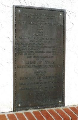 First Banking Institution in Ophir Marker image. Click for full size.