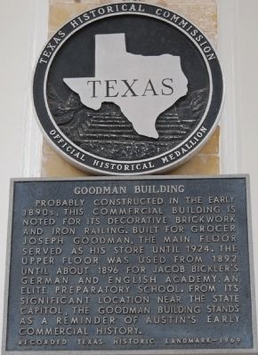 Goodman Building Marker. Click for full size. Goodman Building Marker image. Click for full size.