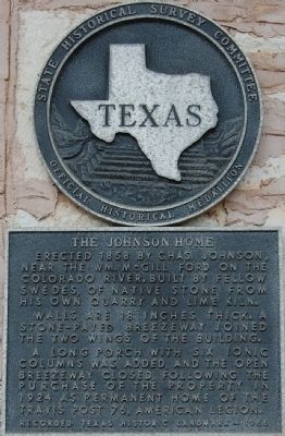 The Johnson Home Marker image. Click for full size.