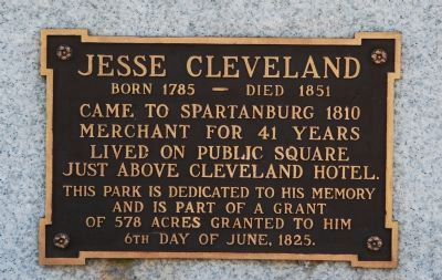 Jesse Cleveland Marker. Click for full size. Jesse Cleveland Marker image. Click for full size.