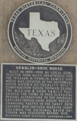Herblin Shoe House Marker. Click for full size. Herblin Shoe House Marker image. Click for full size.