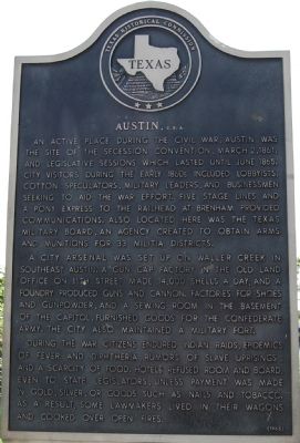 Austin, C.S.A. Marker image. Click for full size.