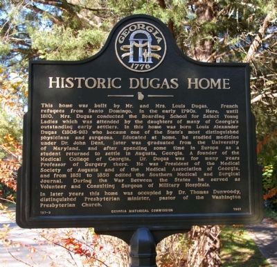 Historic Dugas Home Marker image. Click for full size.