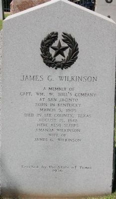 James G. Wilkinson Marker image. Click for full size.