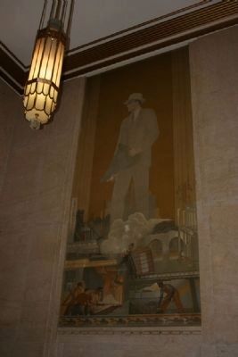 "New South" Mural, Artist John Norton. Click for full size. "New South" Mural, Artist John Norton image. Click for full size.