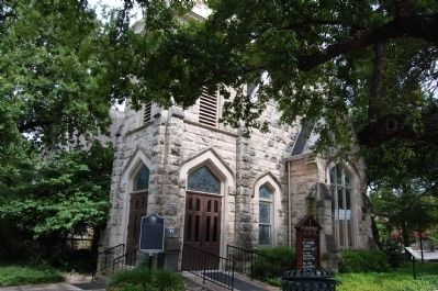 All Saints’ Episcopal Church and Marker. Click for full size. All Saints’ Episcopal Church and Marker image. Click for full size.