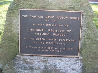 Captain David Judson House Marker image. Click for full size.