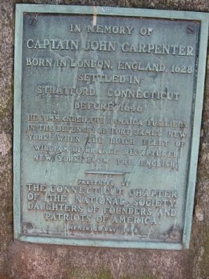 Captain John Carpenter Marker. Click for full size. Captain John Carpenter Marker image. Click for full size.