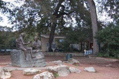 Barton Springs Marker and pool entrance. Click for full size. Barton Springs Marker and pool entrance image. Click for full size.