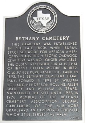 Bethany Cemetery Marker image. Click for full size.