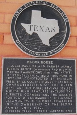Bloor House Marker image. Click for full size.