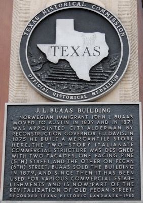 J. L. Buaas Building Marker image. Click for full size.