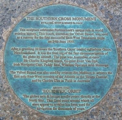 The Southern Cross Monument Marker image. Click for full size.