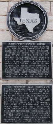 Carrington-Covert House Marker image. Click for full size.