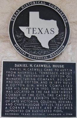 Daniel H. Caswell House Marker. Click for full size. Daniel H. Caswell House Marker image. Click for full size.