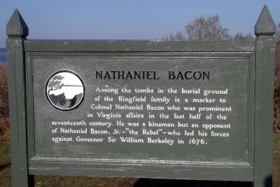 Nathaniel Bacon Marker. Click for full size. Nathaniel Bacon Marker image. Click for full size.
