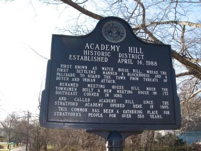 Academy Hill Historic District Marker. Click for full size. Academy Hill Historic District Marker image. Click for full size.