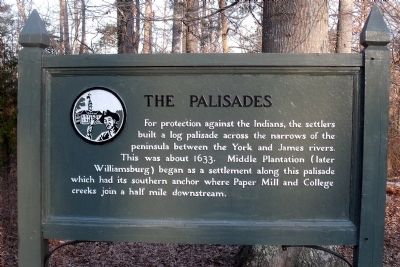 The Palisades Marker. Click for full size. The Palisades Marker image. Click for full size.