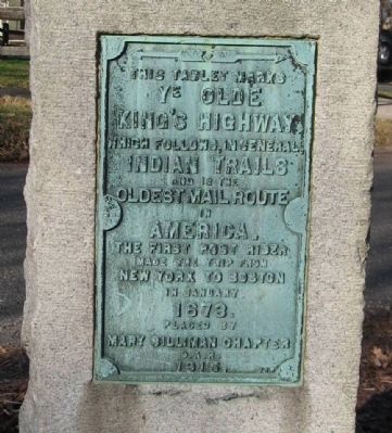 Ye Olde Kings Highway Marker. Click for full size. Ye Olde Kings Highway Marker image. Click for full size.