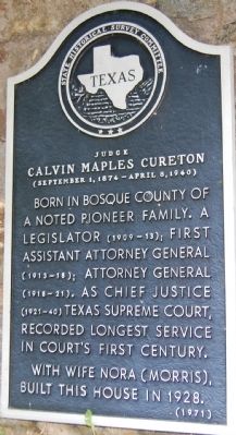 Judge Calvin Maples Cureton Marker image. Click for full size.