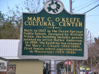 Mary C. O'Keefe Cultural Center Marker image. Click for full size.