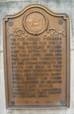 Ashland County Pioneer Memorial Marker image. Click for full size.