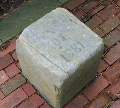 Class of 1881 Stone on Jones Memorial Terrace image. Click for full size.