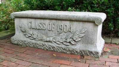 Class of 1904 Bench on Jones Memorial Terrace. Click for full size. Class of 1904 Bench on Jones Memorial Terrace image. Click for full size.