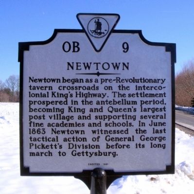Newtown Marker image. Click for full size.