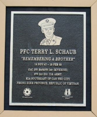 PFC Terry L. Schaub Marker image. Click for full size.
