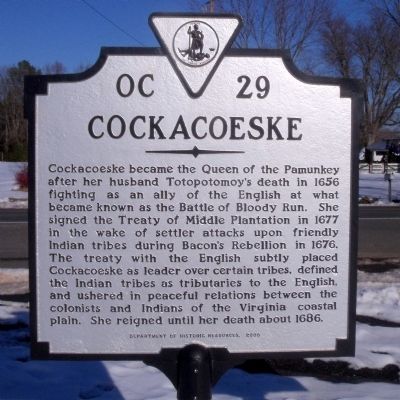 Cockacoeske Marker image. Click for full size.