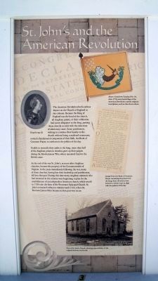 St. John's and the American Revolution image. Click for full size.
