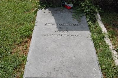 Susanna W. Dickinson Gravestone image. Click for full size.