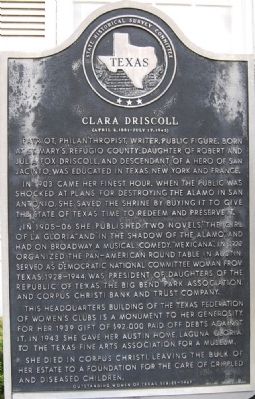 Clara Driscoll Marker image. Click for full size.