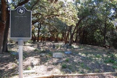 Eanes Cemetery and Marker image. Click for full size.