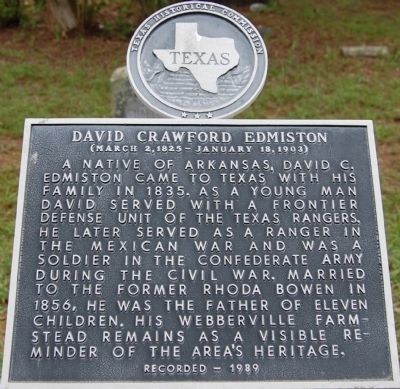David Crawford Edmiston Marker image. Click for full size.