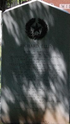 Richard Ellis Marker image. Click for full size.