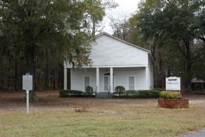 Harmony Baptist Church and Marker image. Click for full size.