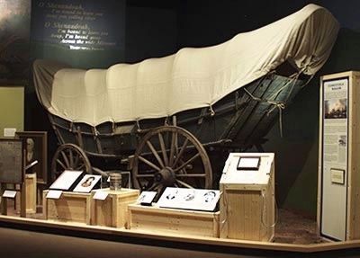 Conestoga Wagon Display at: Virginia (Richmond) Historical Society image. Click for full size.