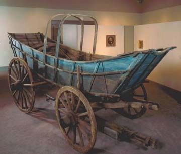 Wood Structure of a Conestoga Wagon image. Click for full size.