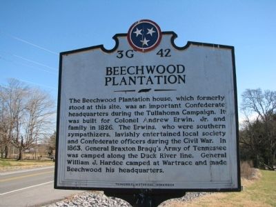 Beechwood Plantation Marker image. Click for full size.