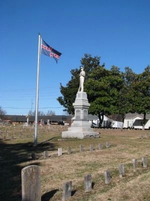 Confederate Cemetery Statue. Click for full size. Confederate Cemetery Statue image. Click for full size.
