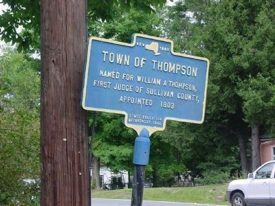 Town of Thompson Marker image. Click for full size.