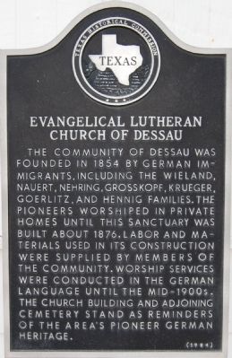 Evangelical Lutheran Church of Dessau Marker image. Click for full size.