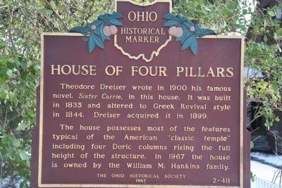 House of Four Pillars Marker image. Click for full size.