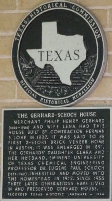 Gerhard-Schoch House Marker image. Click for full size.