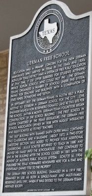 German Free School Marker. Click for full size. German Free School Marker image. Click for full size.