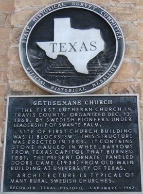Gethsemane Church Marker image. Click for full size.